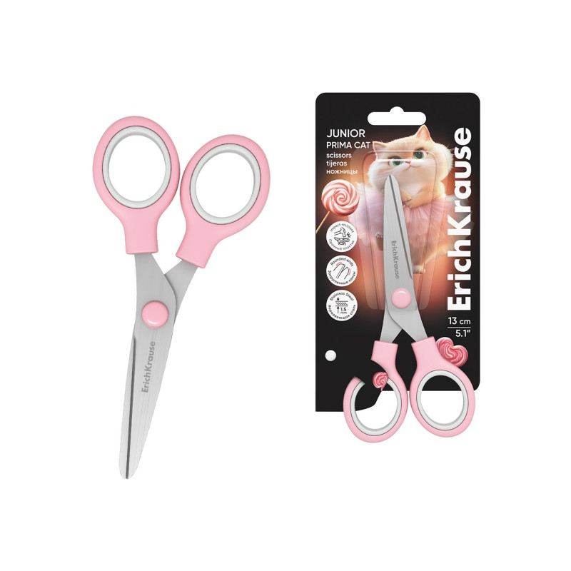 ErichKrause Junior Prima Cat Tijeras de 13cm