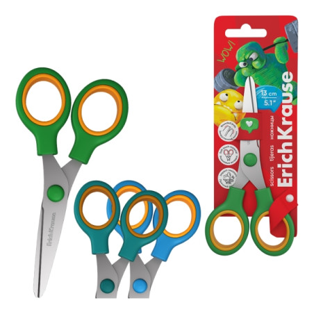 ErichKrause Junior Softy Jolly Friends Tijeras de 13cm