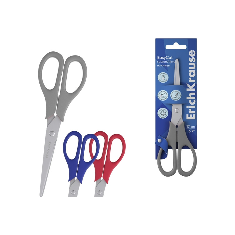 ErichKrause EasyCut Tijeras de 17cm para Zurdos