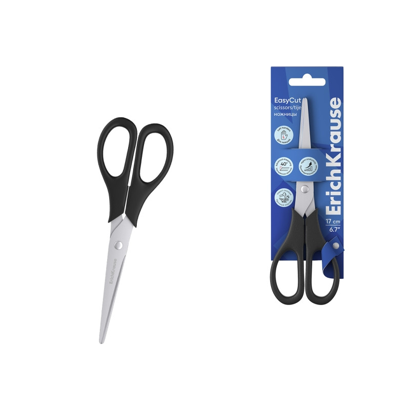ErichKrause EasyCut Tijeras de 17cm para Zurdos