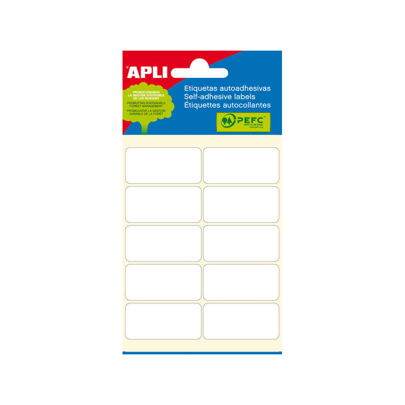 Apli Pack de 60 Etiquetas 19x40mm
