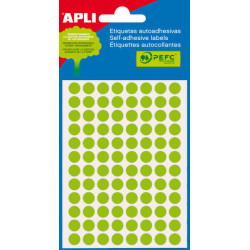 Apli Minibolsa de 288 Etiquetas Redondas Ø 8mm