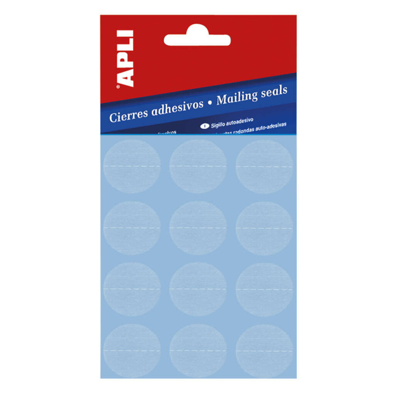 Apli Pack de Cierres Adhesivos Transparentes Ø 25mm