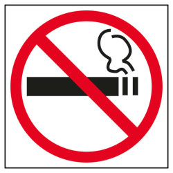 Apli Pegatina en PVC de Señalizacion Prohibido Fumar 114x114mm