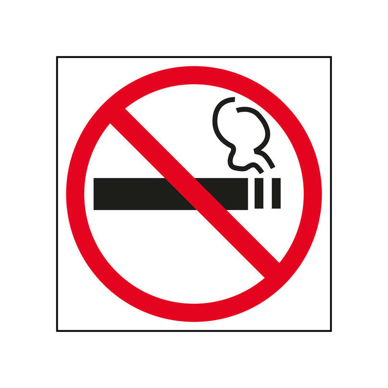 Apli Pegatina en PVC de Señalizacion Prohibido Fumar 114x114mm
