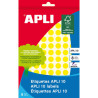 Apli Pack de 1.008 Etiquetas Redondas Ø 10mm