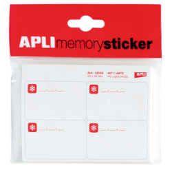 Apli Memory Sticker Pack de 140 Etiquetas Especial para Congelar 50x30mm