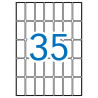 Apli Pack de 525 Etiquetas Rectangulares 18x40mm