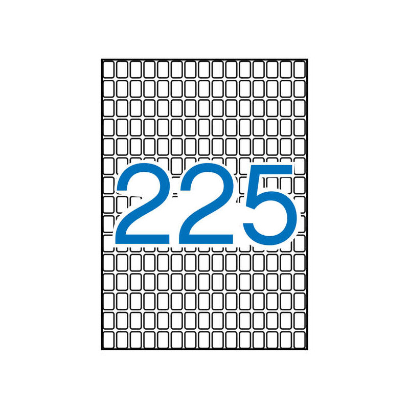 Apli Pack de 3.375 Etiquetas Rectangulares 8x12mm