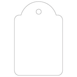 Apli Pack de 500 Etiquetas Colgantes 28x43mm