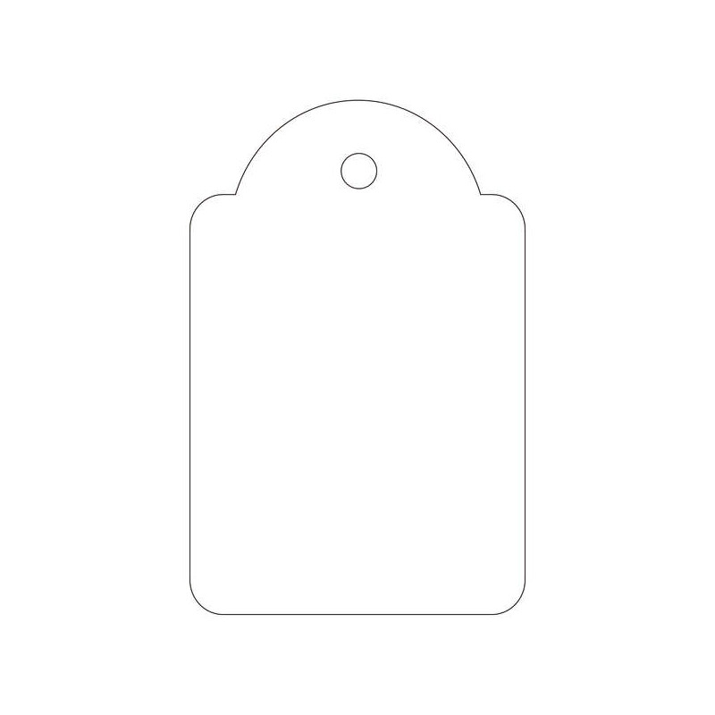 Apli Pack de 500 Etiquetas Colgantes 28x43mm