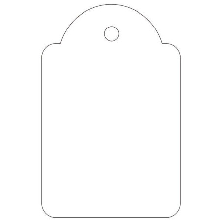 Apli Pack de 500 Etiquetas Colgantes 28x43mm