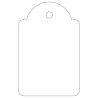 Apli Pack de 500 Etiquetas Colgantes 28x43mm