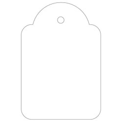 Apli Pack de 500 Etiquetas Colgantes 36x53mm
