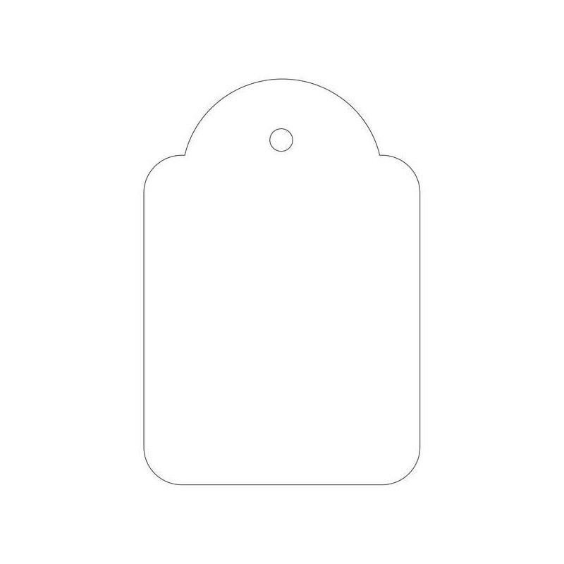 Apli Pack de 500 Etiquetas Colgantes 36x53mm