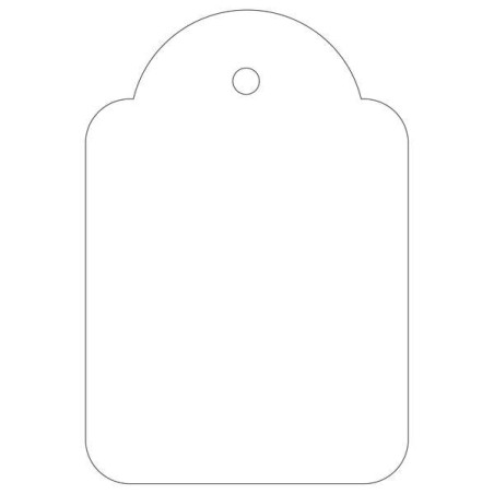 Apli Pack de 500 Etiquetas Colgantes 36x53mm
