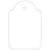 Apli Pack de 500 Etiquetas Colgantes 36x53mm