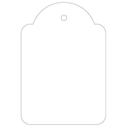 Apli Pack de 400 Etiquetas Colgantes 45x65mm