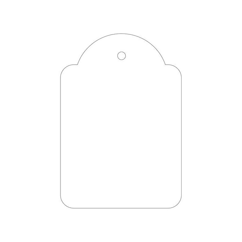 Apli Pack de 400 Etiquetas Colgantes 45x65mm