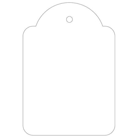 Apli Pack de 400 Etiquetas Colgantes 45x65mm