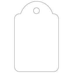 Apli Etiquetas Colgantes Blancas 22 x 35mm 500 U.