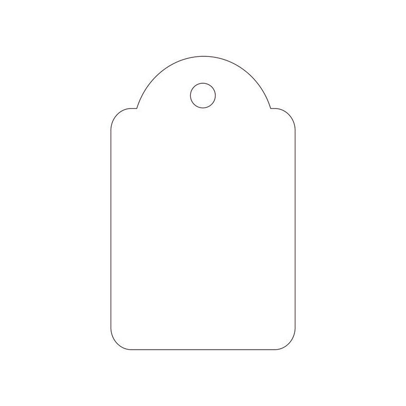 Apli Etiquetas Colgantes Blancas 22 x 35mm 500 U.