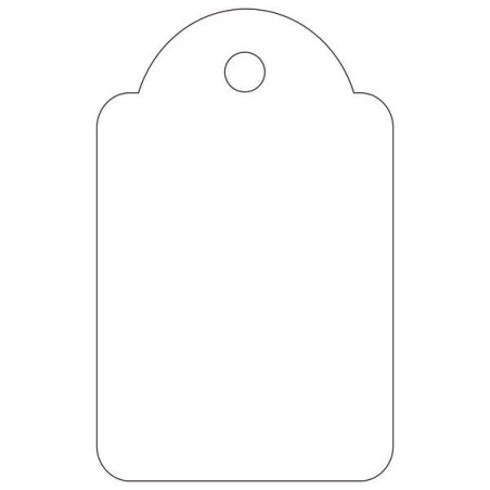 Apli Etiquetas Colgantes Blancas 22 x 35mm 500 U.