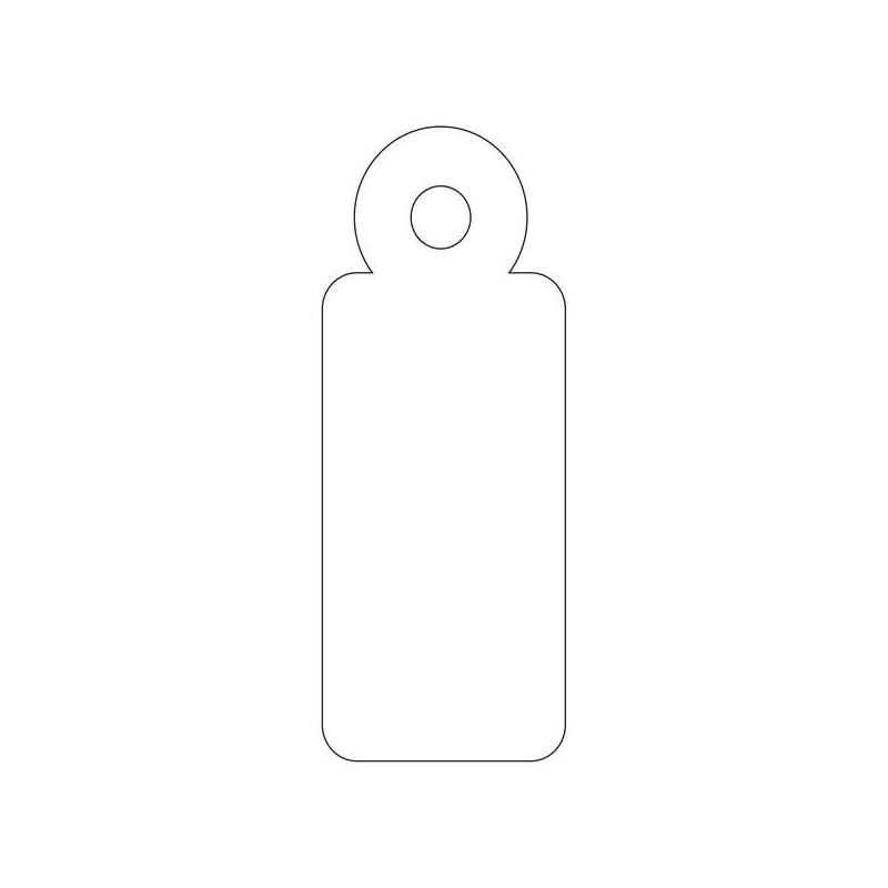 Apli Pack de 200 Etiquetas Colgantes con Hilo 13x34mm