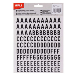 Apli Letras Adhesivas de Palo Mayusculas (5u.)