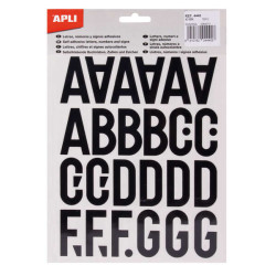 Apli Letras de Palo Mayusculas Adhesivas (5u.)