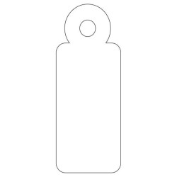 Apli Etiquetas Colgantes Blancas 13 x 34mm 1.000 U.