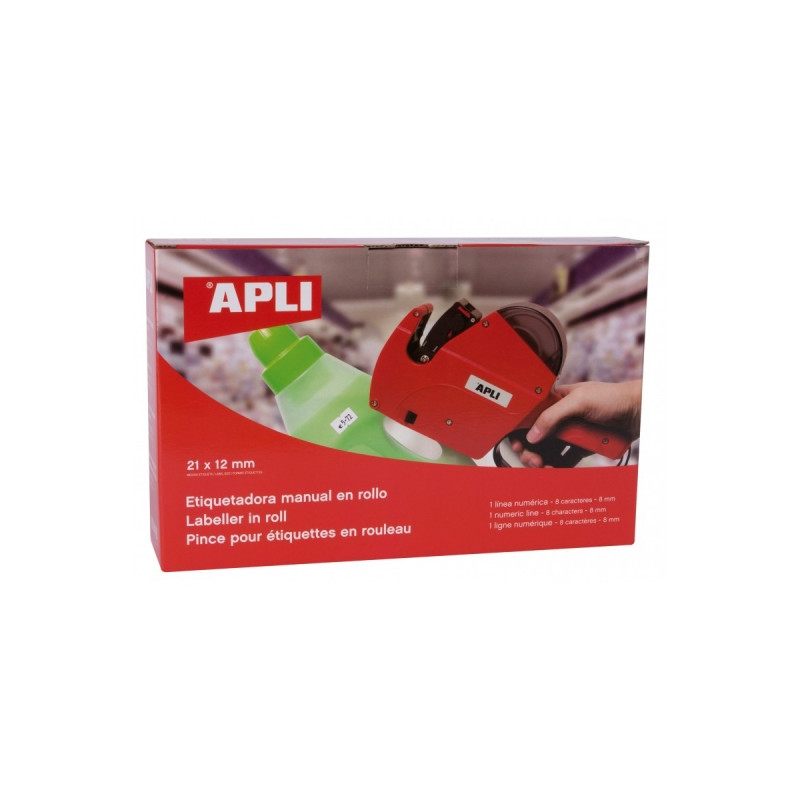 Apli Maquina Etiquetadora de Precios 1 Linea 8 Caracteres