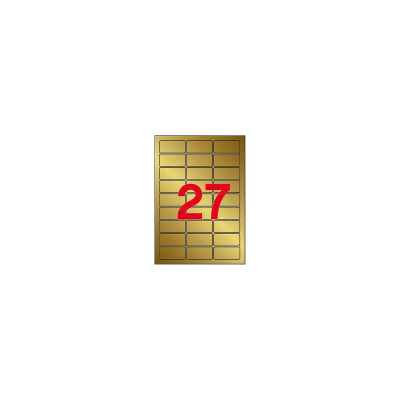 Apli Etiquetas Metalizadas 63.5 x 29.6mm 20 Hojas