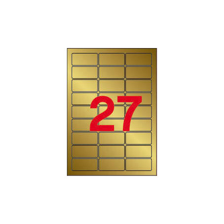 Apli Etiquetas Metalizadas 63.5 x 29.6mm 20 Hojas