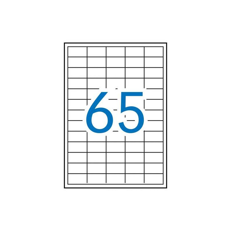 Apli Pack de 6.500 Etiquetas Rectangulares 38x21.2mm