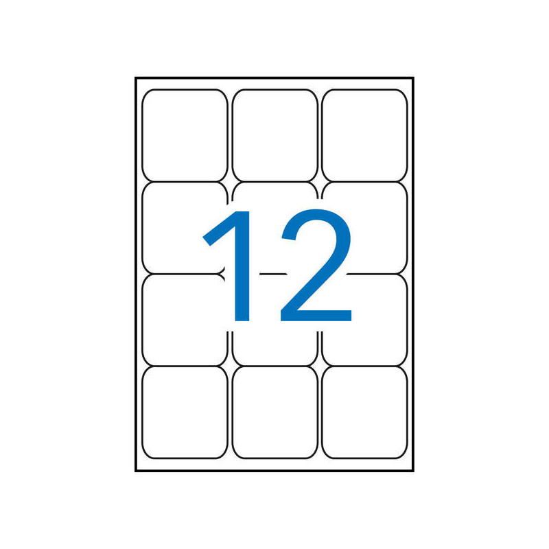 Apli Pack de 1.200 Etiquetas 63,5x72mm