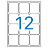 Apli Pack de 1.200 Etiquetas 63,5x72mm