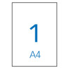 Apli Pack de 10 Etiquetas Resistentes a la Intemperie 210x297mm