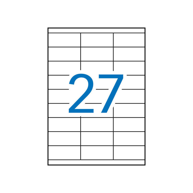 Apli Pack de 2.700 Etiquetas Rectangulares 70x30mm