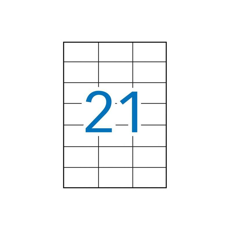 Apli Pack de 2.100 Etiquetas Rectangulares 70x42.4mm