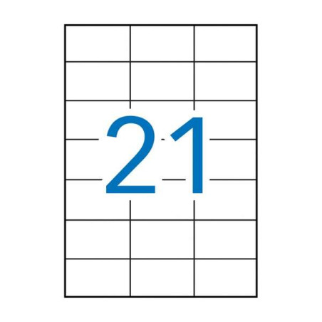 Apli Pack de 2.100 Etiquetas Rectangulares 70x42.4mm