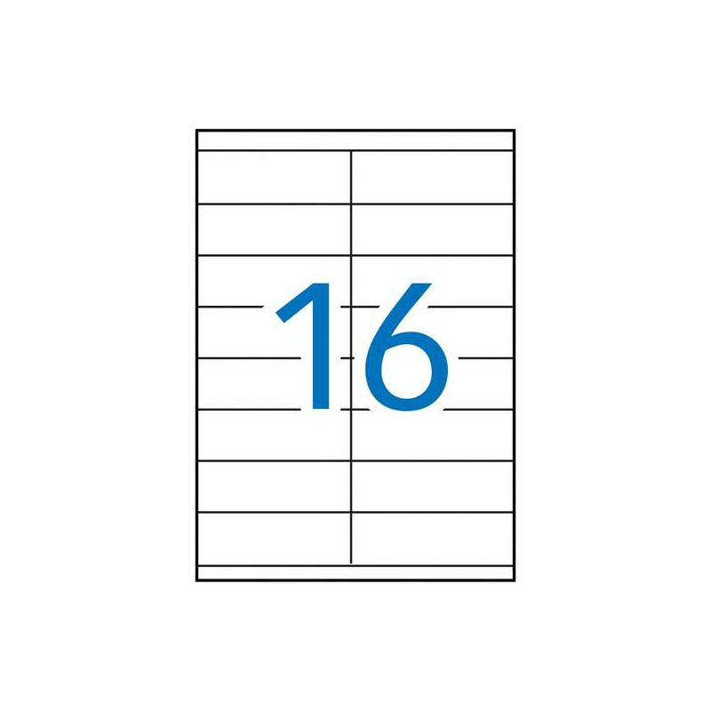 Apli Pack de 1.600 Etiquetas Rectangulares 105x35mm