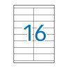 Apli Pack de 1.600 Etiquetas Rectangulares 105x35mm