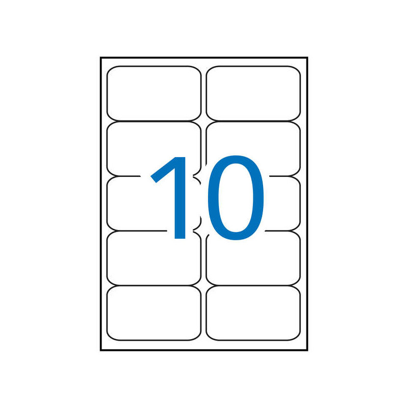 Apli Pack de 1.000 Etiquetas Rectangulares 99,1x57mm