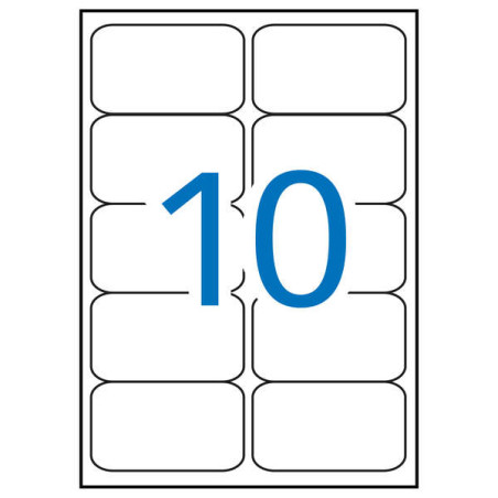 Apli Pack de 1.000 Etiquetas Rectangulares 99,1x57mm