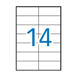 Apli Pack de 1.400 Etiquetas 105x42.4mm