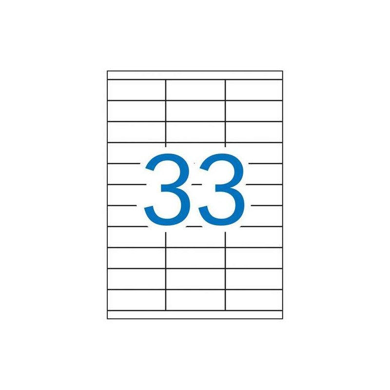 Apli Pack de 3.300 Etiquetas Rectangulares 70x25.4mm