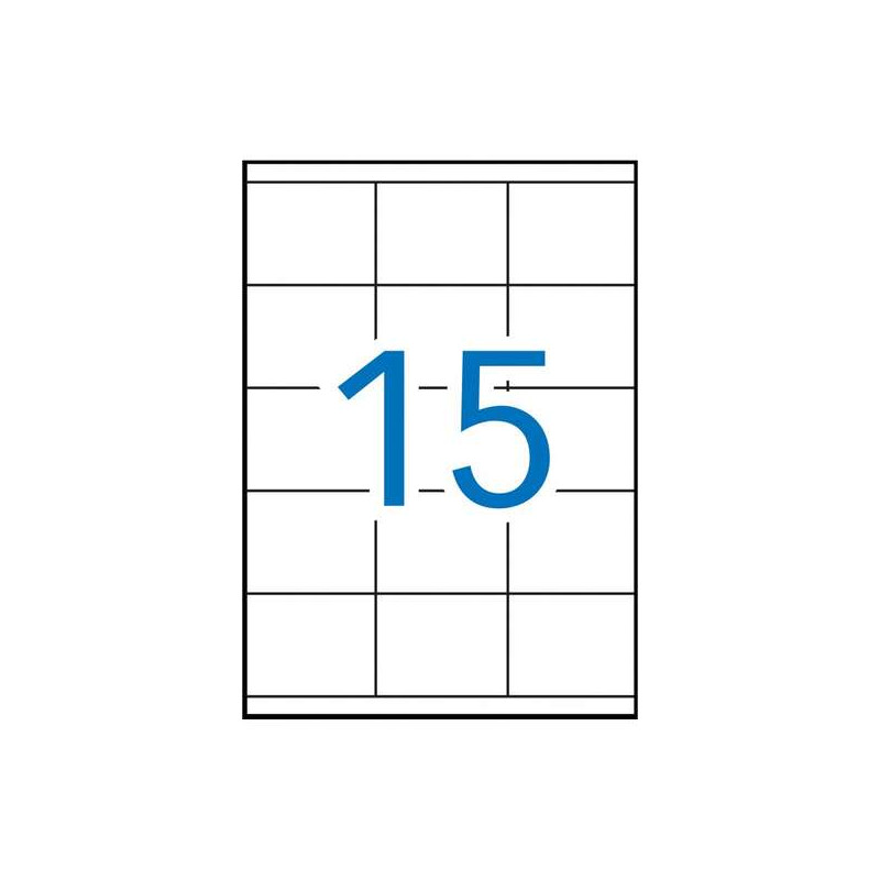 Apli Pack de 1.500 Etiquetas Rectangulares 70x50,8mm