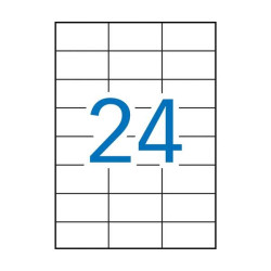 Apli Pack de 2.400 Etiquetas Rectangulares 70x37mm