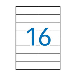 Apli Pack de 1.600 Etiquetas Rectangulares 105x37mm